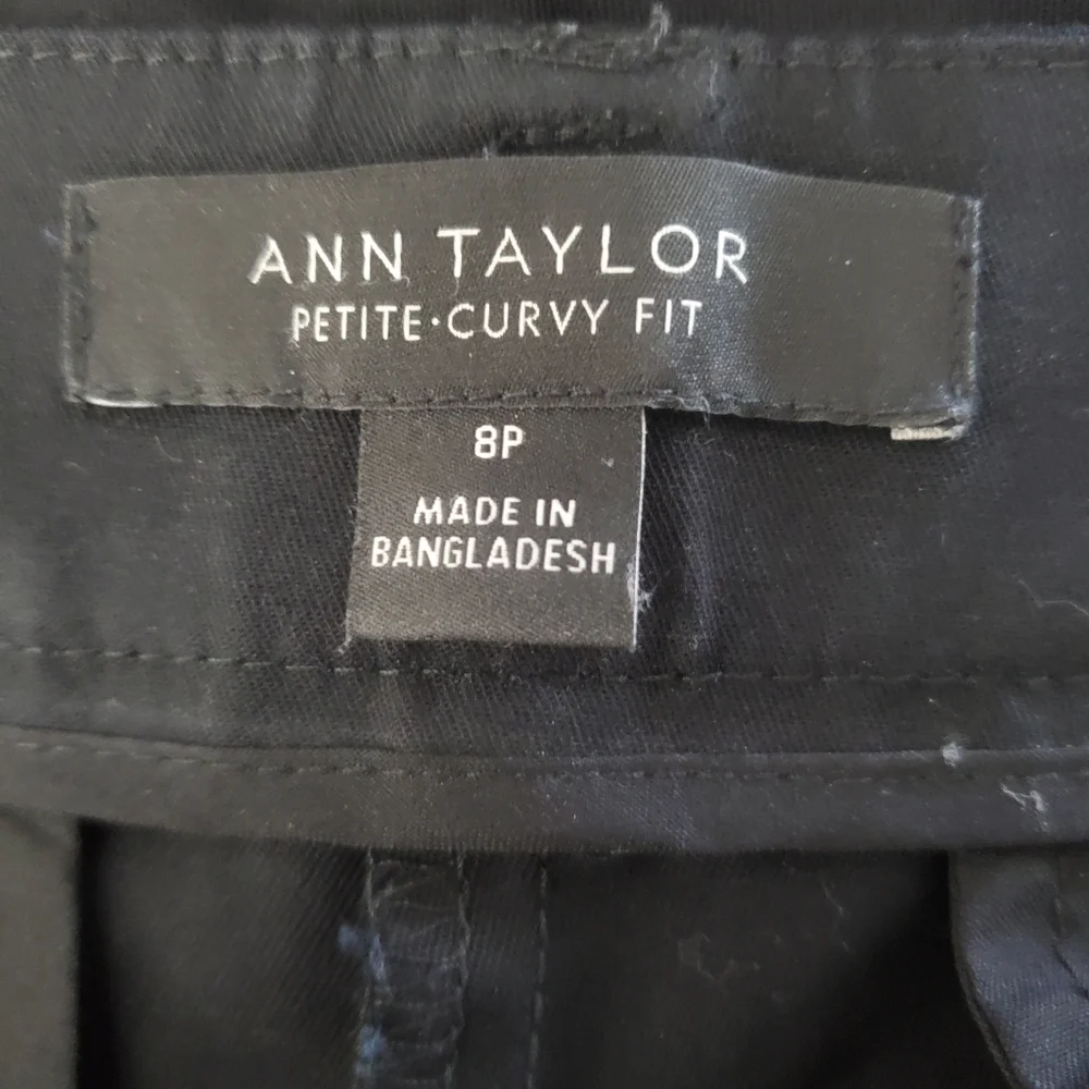Ann Taylor Loft Black Dress Pants Women's Petite Curvy Fit 8P - Picture 5 of 8